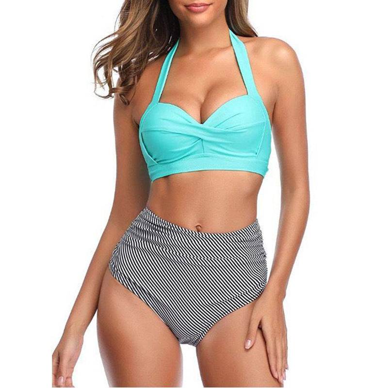 Retro gathered bikini - MYLUXURY LANE ENTERPRISE