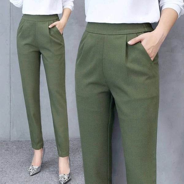 Women's new casual was thin elastic waist trousers - MYLUXURY LANE ENTERPRISE