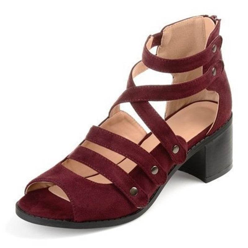 Oversized stud sandals - MYLUXURY LANE ENTERPRISE