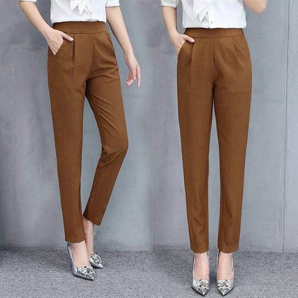 Women's new casual was thin elastic waist trousers - MYLUXURY LANE ENTERPRISE
