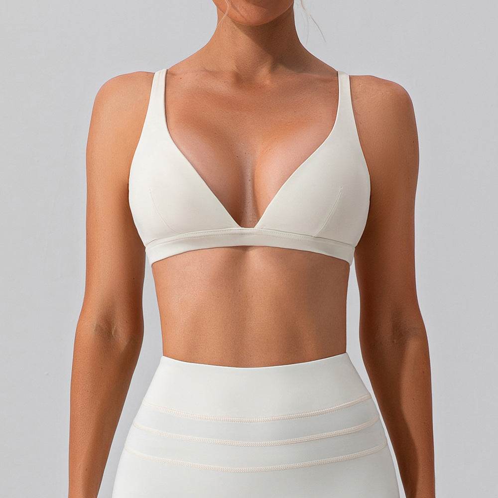 Nude Feel Yoga Bra Shockproof Tight Sports Vest - MYLUXURY LANE ENTERPRISE