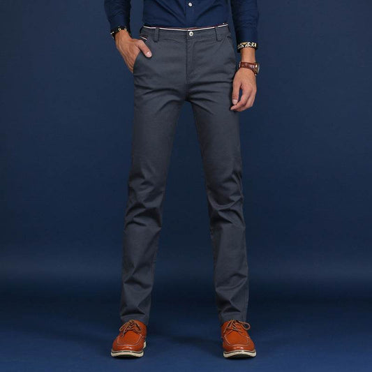 Men's straight slim elastic business youth wild men's pants - MYLUXURY LANE ENTERPRISE