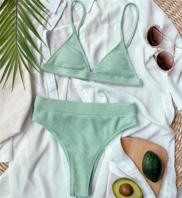 Simple Female Split Swimsuit Bikini - MYLUXURY LANE ENTERPRISE