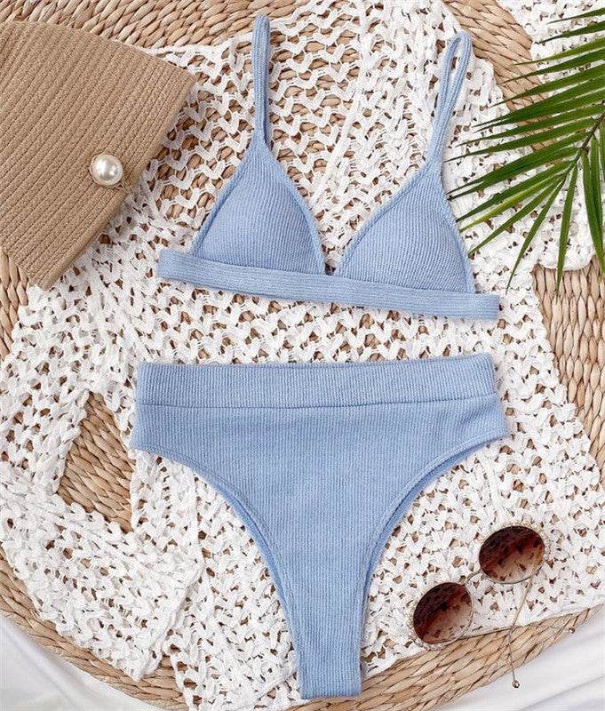 Simple Female Split Swimsuit Bikini - MYLUXURY LANE ENTERPRISE