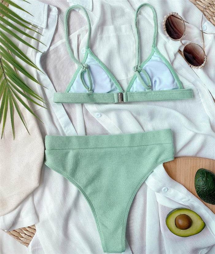 Simple Female Split Swimsuit Bikini - MYLUXURY LANE ENTERPRISE