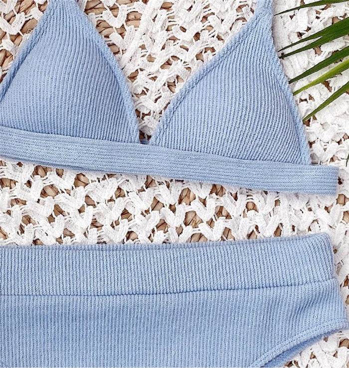 Simple Female Split Swimsuit Bikini - MYLUXURY LANE ENTERPRISE