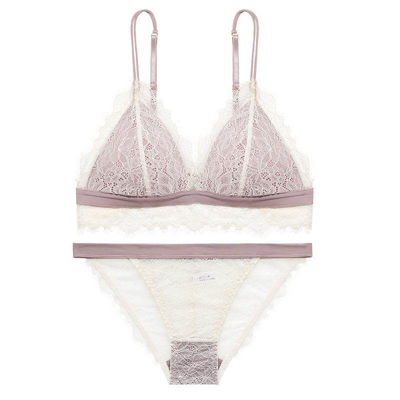 Women's Thin Lace Bra And Panties Set - MYLUXURY LANE ENTERPRISE