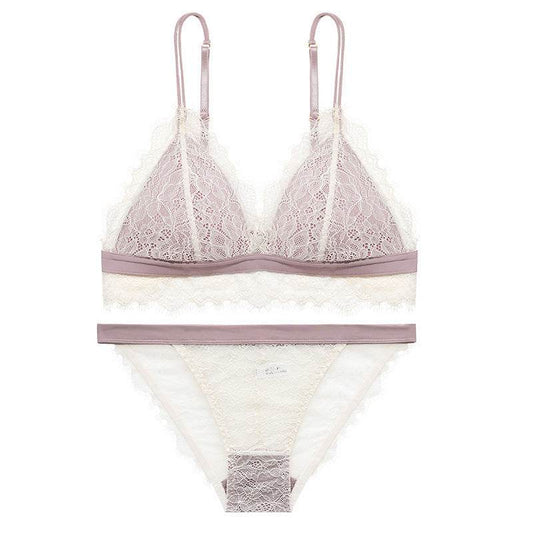 Women's Thin Lace Bra And Panties Set - MYLUXURY LANE ENTERPRISE