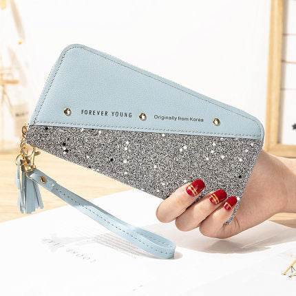 Stitching Color Tassel Wild Card Holder - MYLUXURY LANE ENTERPRISE