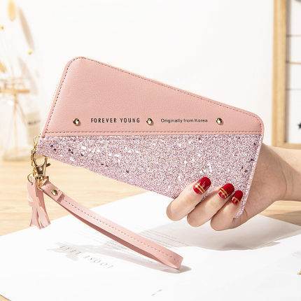 Stitching Color Tassel Wild Card Holder - MYLUXURY LANE ENTERPRISE