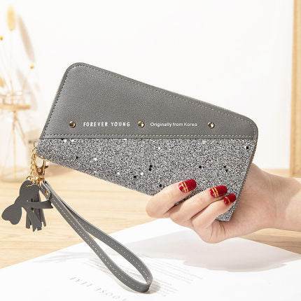 Stitching Color Tassel Wild Card Holder - MYLUXURY LANE ENTERPRISE