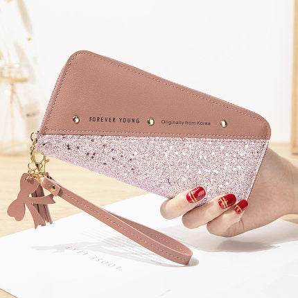 Stitching Color Tassel Wild Card Holder - MYLUXURY LANE ENTERPRISE