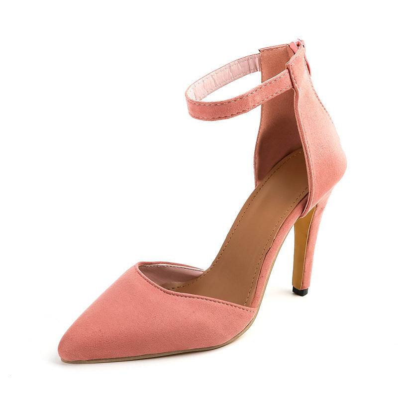 Stiletto High Heels Pointed Toe Women's Shoes Side Hollow - MYLUXURY LANE ENTERPRISE