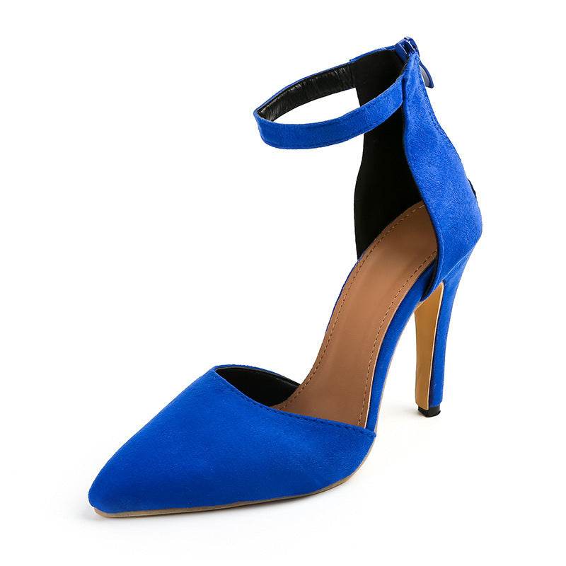 Stiletto High Heels Pointed Toe Women's Shoes Side Hollow - MYLUXURY LANE ENTERPRISE