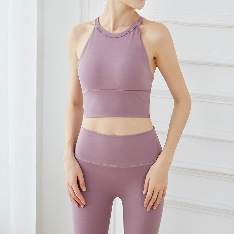 Embarrassing Line Yoga Wear Women's Suit Nude Double-Sided Fabric - MYLUXURY LANE ENTERPRISE