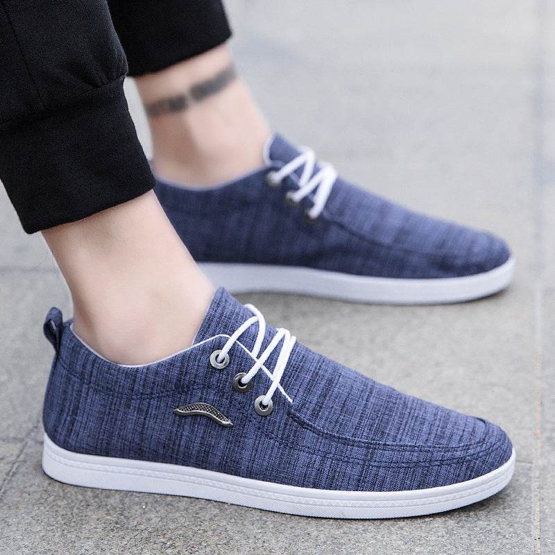 Men's Casual All-match Low-top Canvas Shoes - MYLUXURY LANE ENTERPRISE
