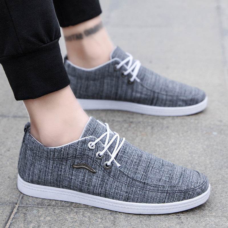 Men's Casual All-match Low-top Canvas Shoes - MYLUXURY LANE ENTERPRISE