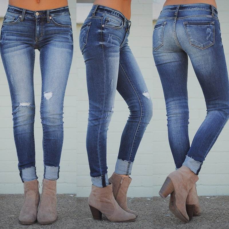 Jeans Women's Slim Slimming Sexy Women's Trousers - MYLUXURY LANE ENTERPRISE