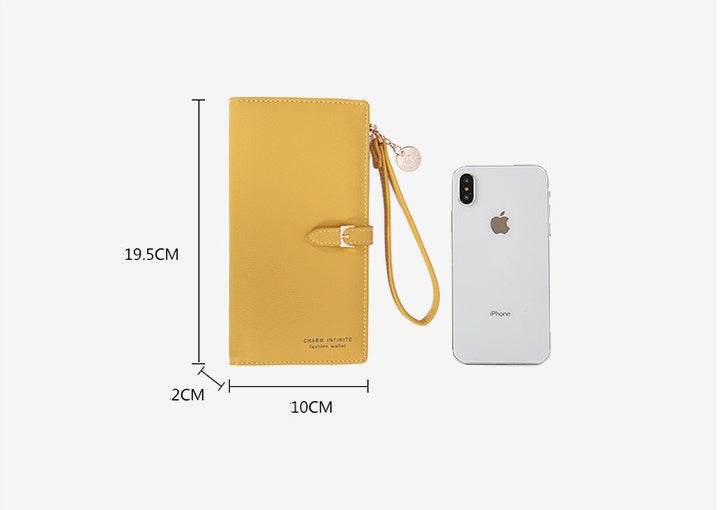 Women's Wallet With Zipper Buckle Korean Style Fashion Solid Color WLong Wallet Women - MYLUXURY LANE ENTERPRISE