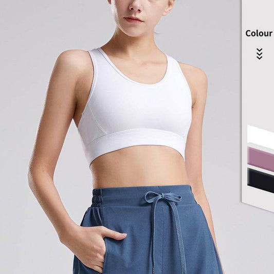 Fitness Yoga Vest Bra Shock Absorption Bra - MYLUXURY LANE ENTERPRISE