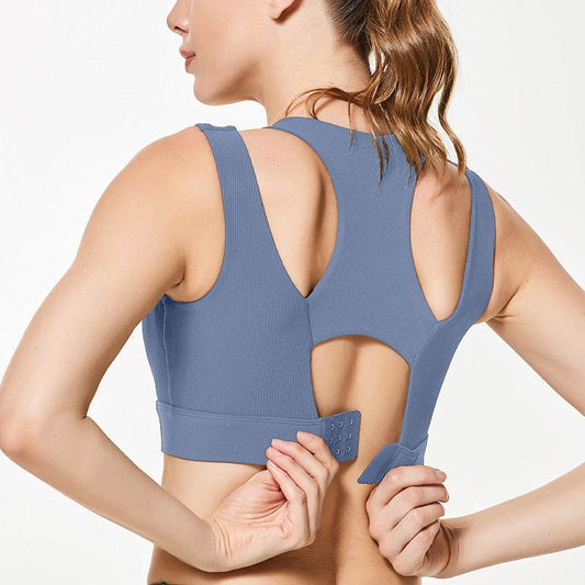 High-Intensity Support Shock Absorption Sports Women Gather Breast Yoga Underwear Bra Vest - MYLUXURY LANE ENTERPRISE