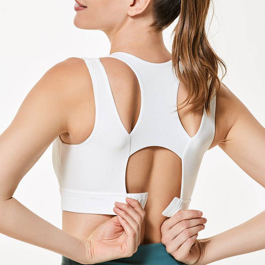 High-Intensity Support Shock Absorption Sports Women Gather Breast Yoga Underwear Bra Vest - MYLUXURY LANE ENTERPRISE
