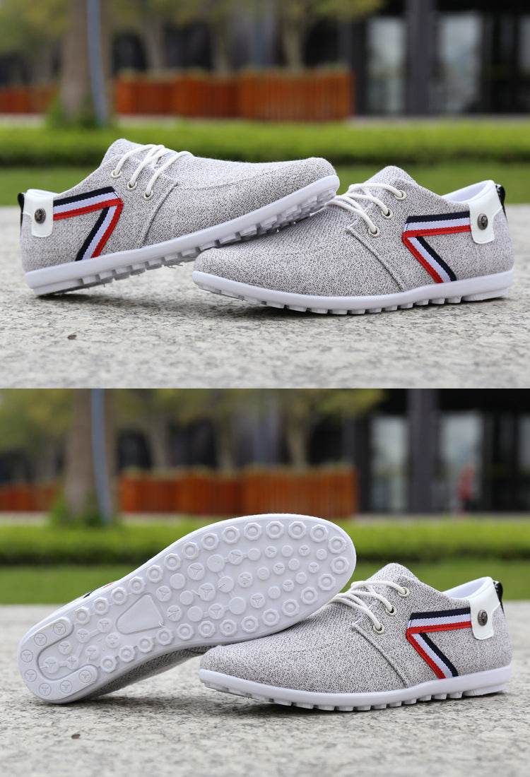 Men'S Soft-Soled Canvas Shoes, Sports And Leisure Cloth Shoes, Peas Shoes - MYLUXURY LANE ENTERPRISE