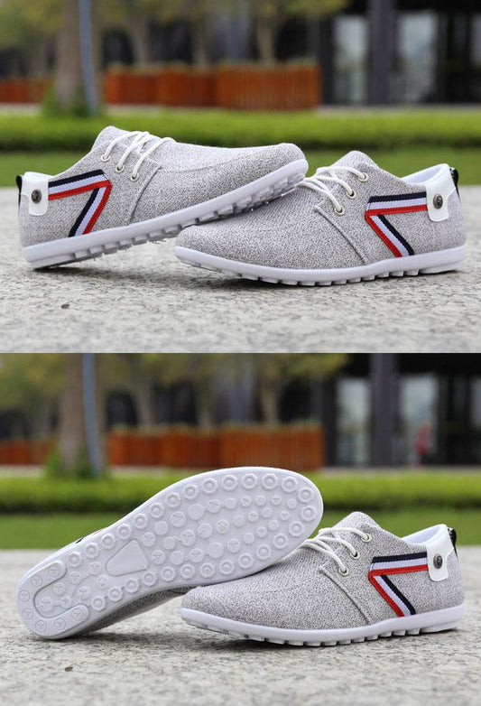 Men'S Soft-Soled Canvas Shoes, Sports And Leisure Cloth Shoes, Peas Shoes - MYLUXURY LANE ENTERPRISE