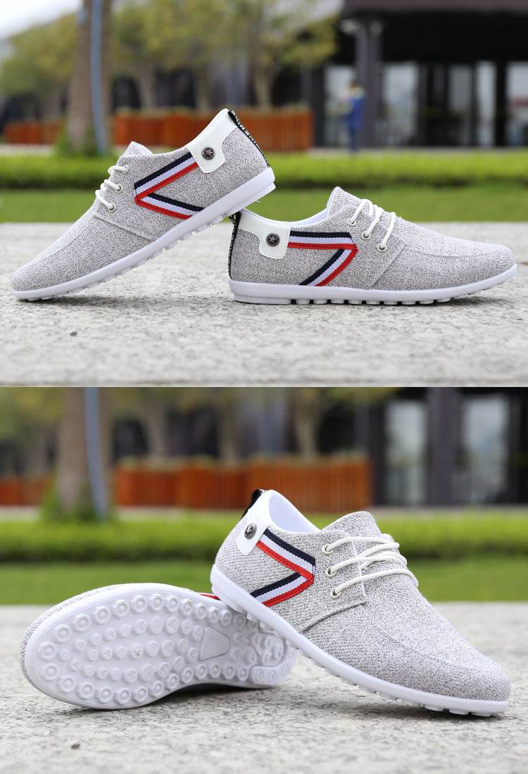 Men'S Soft-Soled Canvas Shoes, Sports And Leisure Cloth Shoes, Peas Shoes - MYLUXURY LANE ENTERPRISE