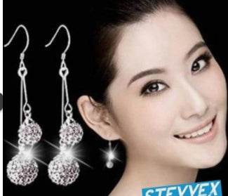 Zircon earring round diamond ball earrings women - MYLUXURY LANE ENTERPRISE