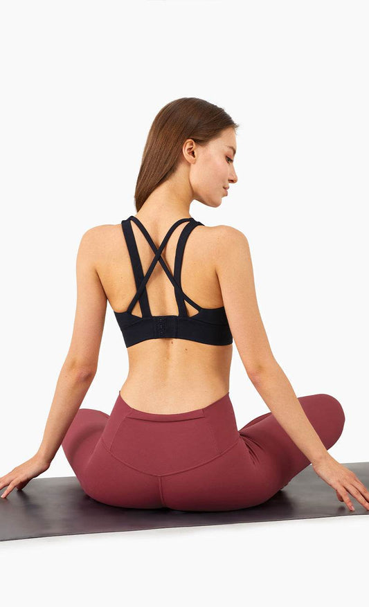 Fixed Chest Cushion Buckle Sports Fitness Bra - MYLUXURY LANE ENTERPRISE