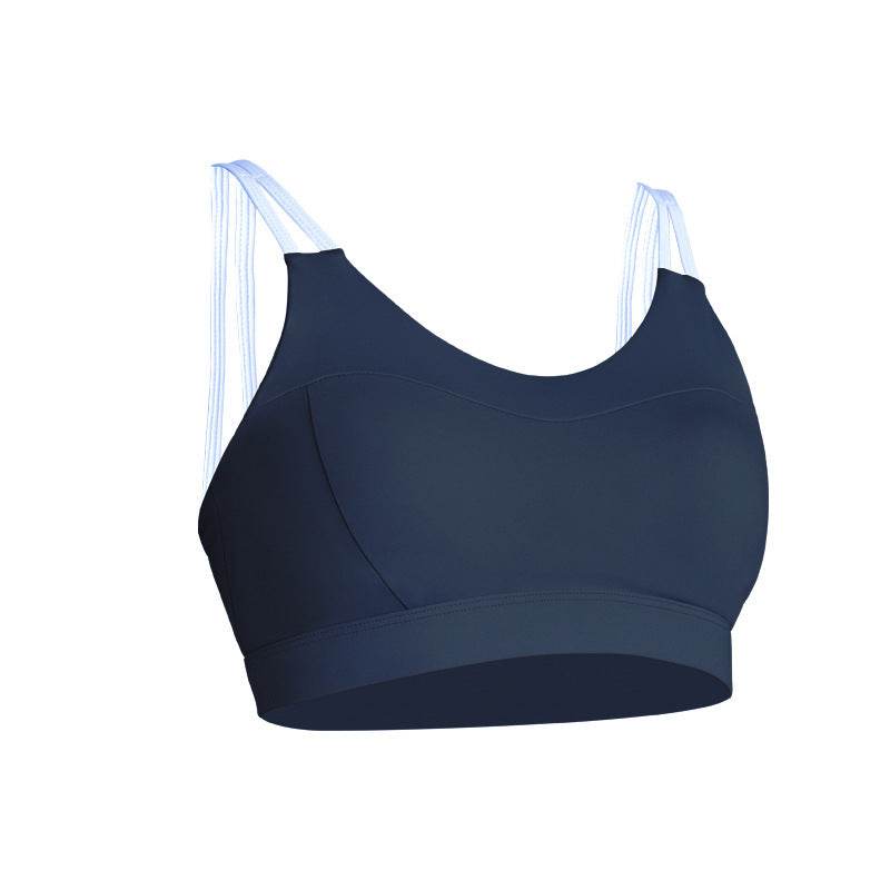European And American New Sports Underwear Women'S Shockproof Quick-Drying Vest Amazon Contrast Color Running Fitness Yoga Beauty Back Bra - MYLUXURY LANE ENTERPRISE