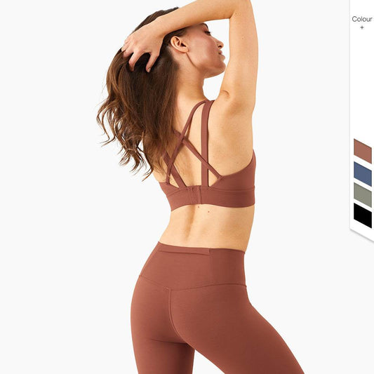 Fixed Chest Cushion Buckle Sports Fitness Bra - MYLUXURY LANE ENTERPRISE