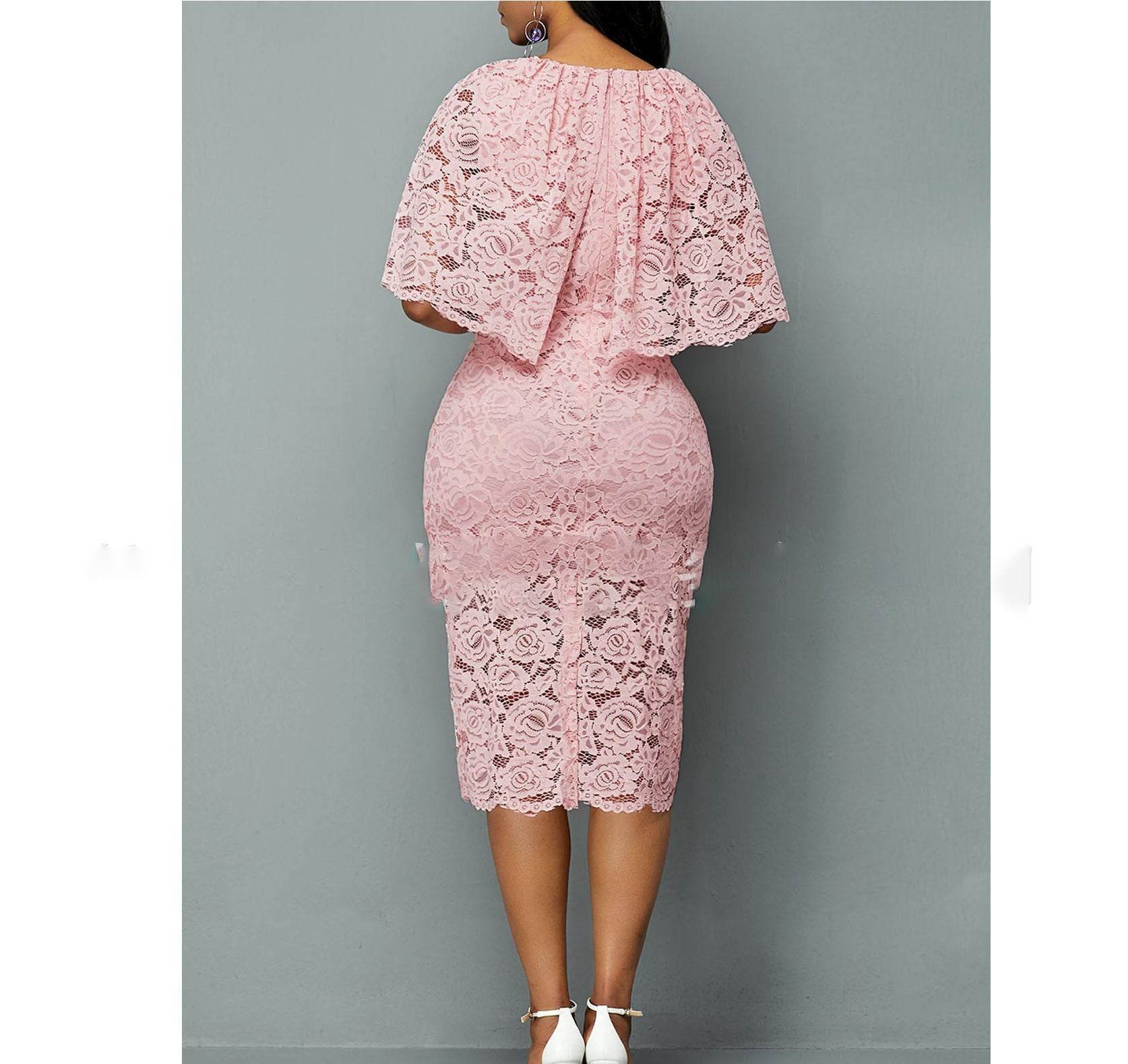 MD African Lace Dresses For Women Fashion New Africa Sexy Wedding Outfit 4XL 5XL Plus Size Maxi Dress Dashiki Ankara Robe - MYLUXURY LANE ENTERPRISE