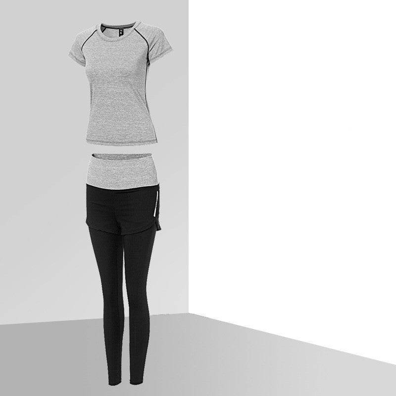 Yoga Clothing Fitness Clothing Leisure Sports Breathable Wicking Two-Piece Running Clothing - MYLUXURY LANE ENTERPRISE