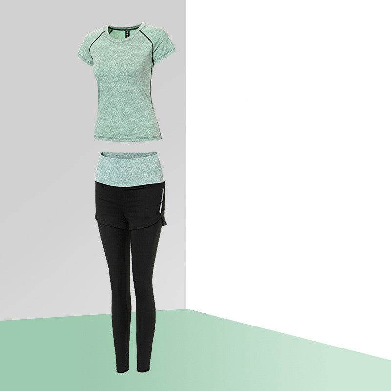 Yoga Clothing Fitness Clothing Leisure Sports Breathable Wicking Two-Piece Running Clothing - MYLUXURY LANE ENTERPRISE