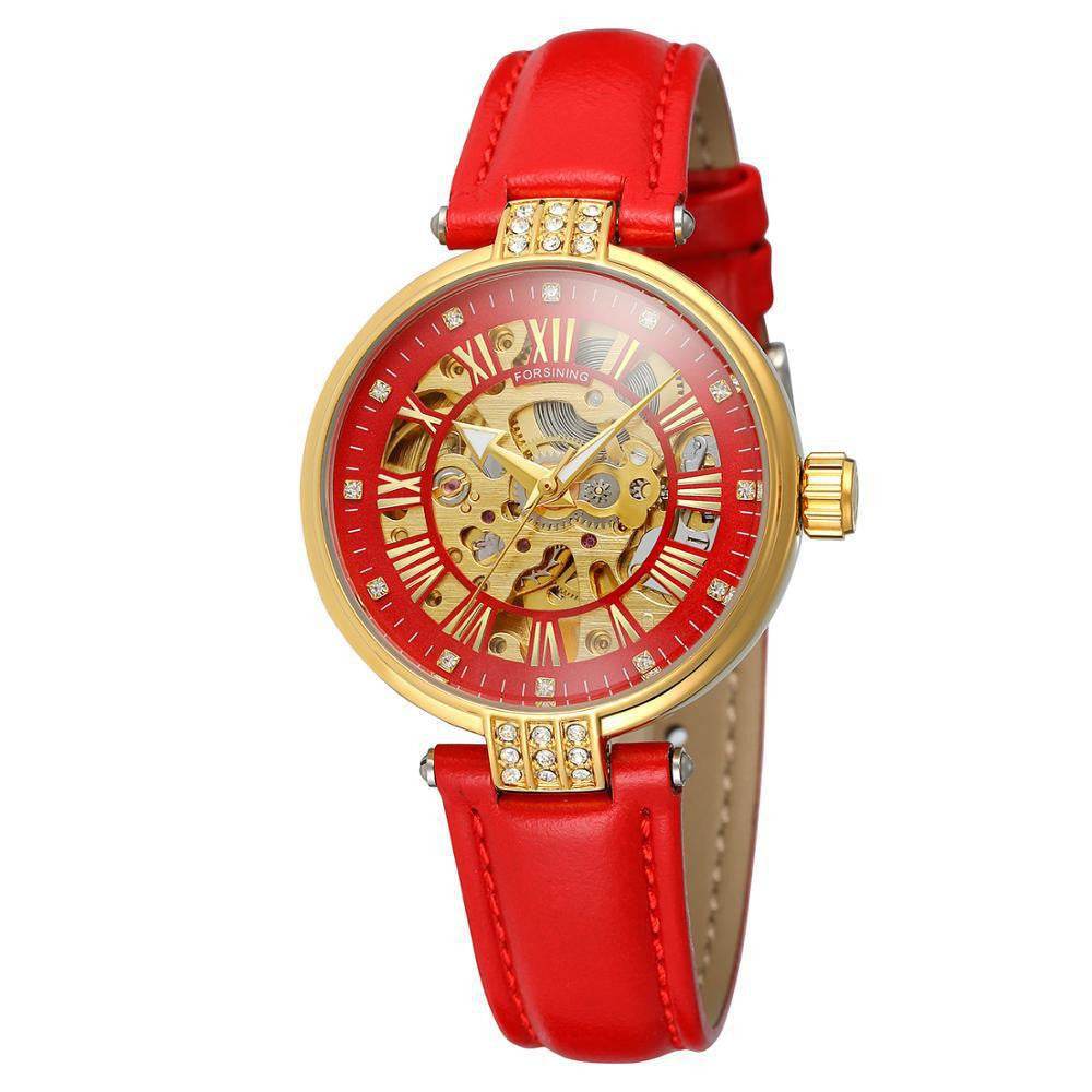 Ladies Fashion Casual Hollow Waterproof Automatic Mechanical Watch - MYLUXURY LANE ENTERPRISE