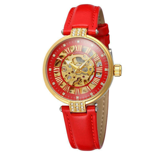 Ladies Fashion Casual Hollow Waterproof Automatic Mechanical Watch - MYLUXURY LANE ENTERPRISE