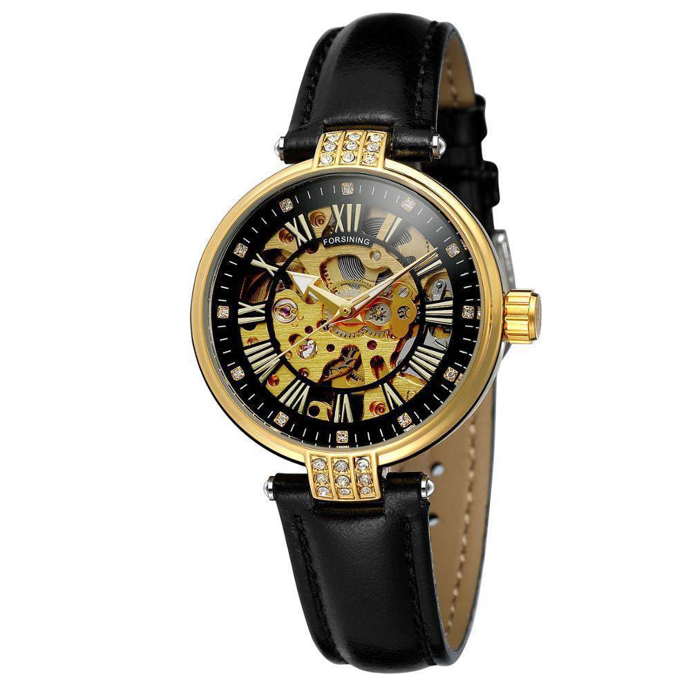 Ladies Fashion Casual Hollow Waterproof Automatic Mechanical Watch - MYLUXURY LANE ENTERPRISE