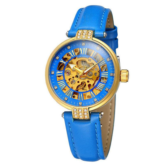 Ladies Fashion Casual Hollow Waterproof Automatic Mechanical Watch - MYLUXURY LANE ENTERPRISE