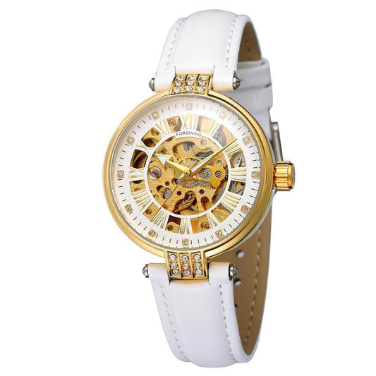 Ladies Fashion Casual Hollow Waterproof Automatic Mechanical Watch - MYLUXURY LANE ENTERPRISE