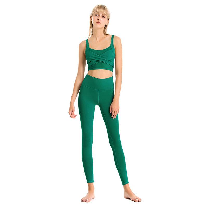 Women's Bra Mesh Yoga Pants Sports Suit - MYLUXURY LANE ENTERPRISE