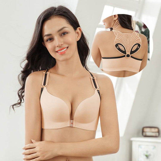 New Product Front Buckle Large Size Bra Seamless Gather Adjustment Type - MYLUXURY LANE ENTERPRISE