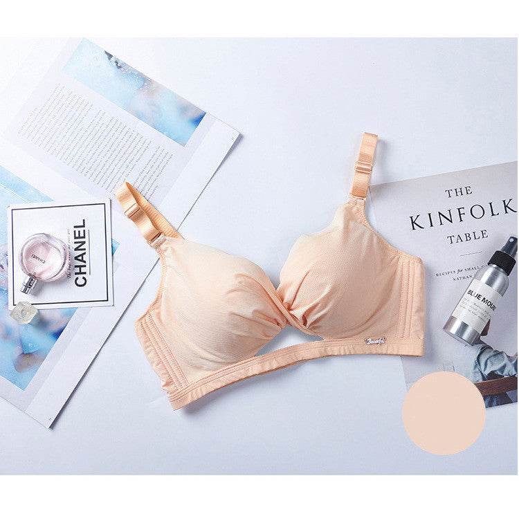 No traces and no steel ring gathered girls bra - MYLUXURY LANE ENTERPRISE
