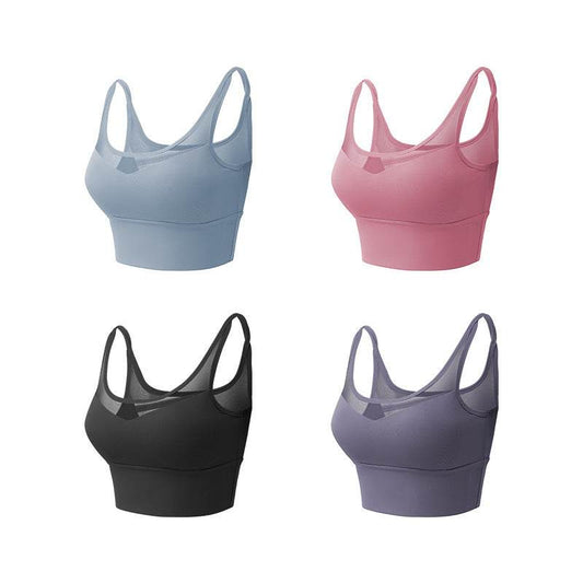 Cross Bra Shockproof Gathering Stereotype Sports Yoga Fitness Spaghetti Bra - MYLUXURY LANE ENTERPRISE