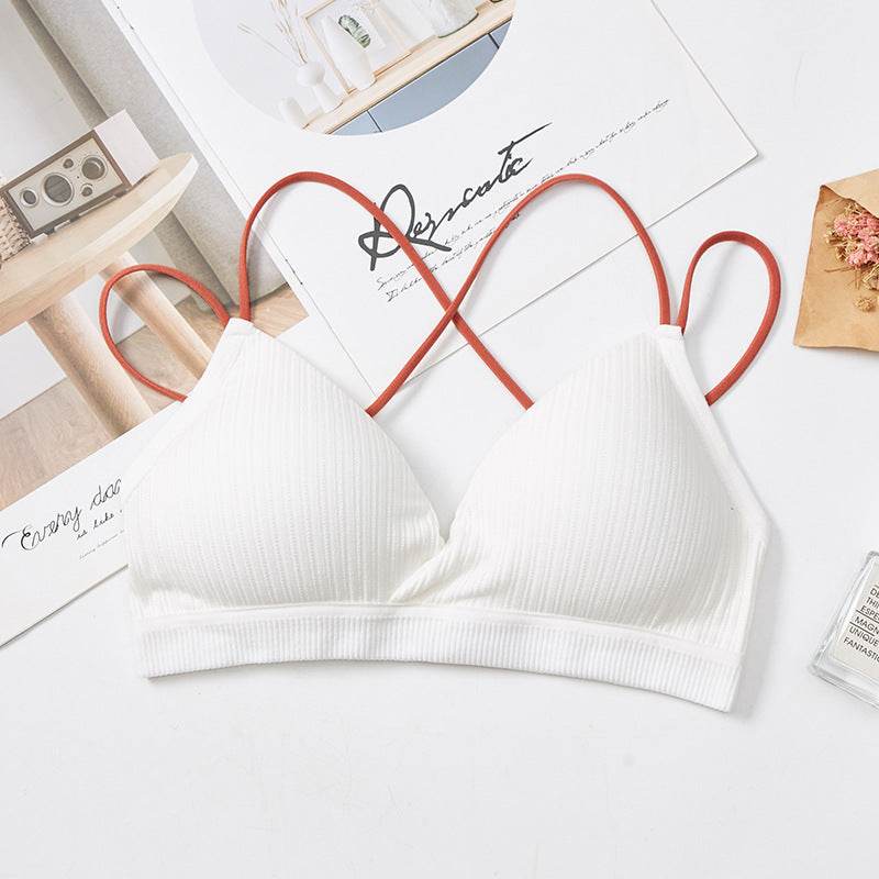 Threaded Hollow Beauty Back Cross Strap Tube Top - MYLUXURY LANE ENTERPRISE