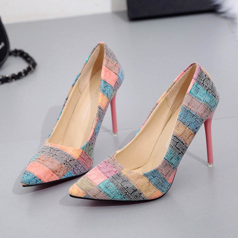 European And American Pointed Workplace High-heeled Shoes - MYLUXURY LANE ENTERPRISE
