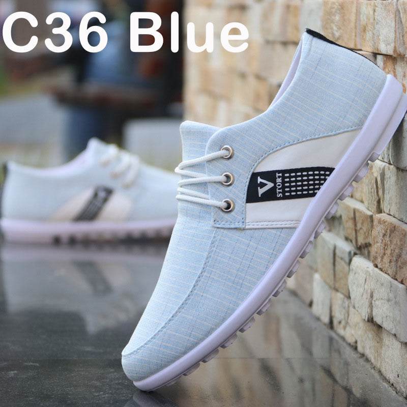 Men'S Soft-Soled Canvas Shoes, Sports And Leisure Cloth Shoes, Peas Shoes - MYLUXURY LANE ENTERPRISE