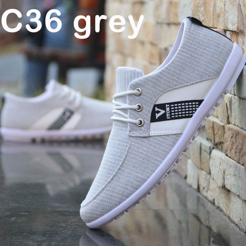Men'S Soft-Soled Canvas Shoes, Sports And Leisure Cloth Shoes, Peas Shoes - MYLUXURY LANE ENTERPRISE