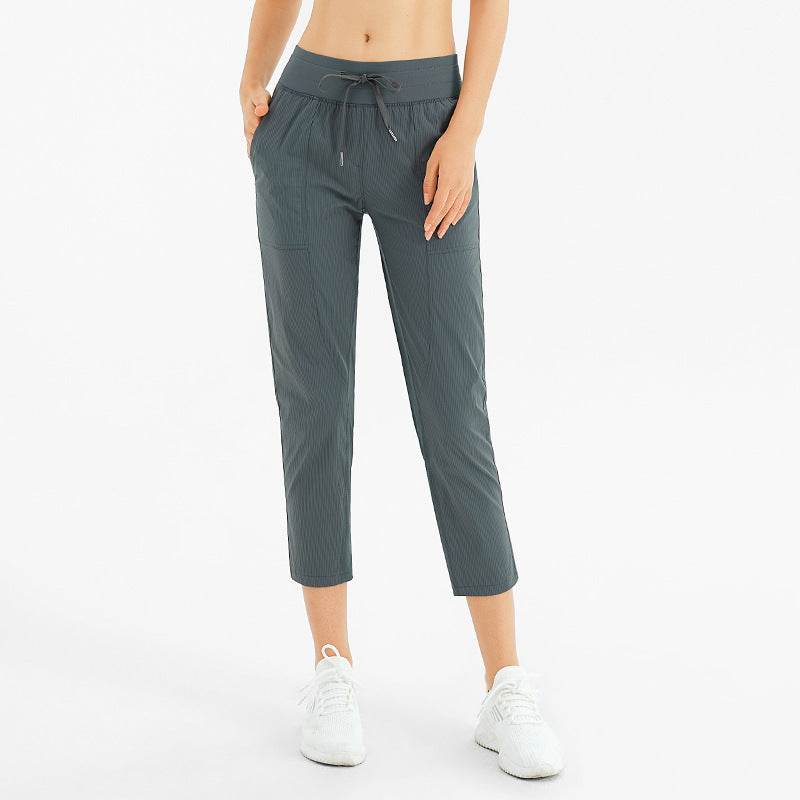 Loose Running Fitness Breathable Nine-Point Pocket Yoga Pants - MYLUXURY LANE ENTERPRISE